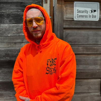 Cemetery Drip Pullover - Safety Orange