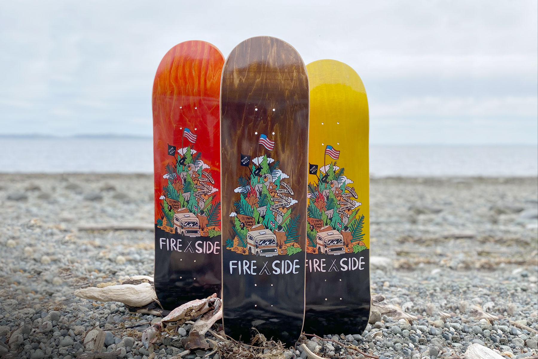 American Folklore Fireside Skateboard